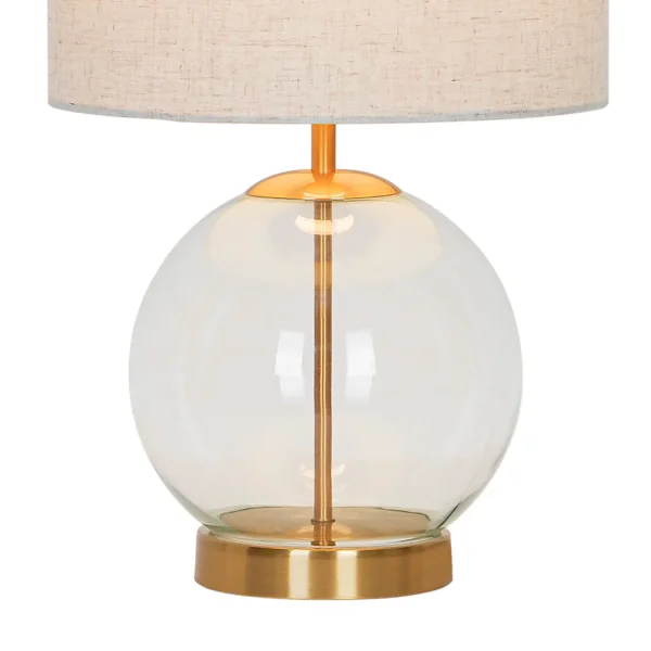 CANDEEIRO DE MESA METAL LATÃO E27 45CM MIREL