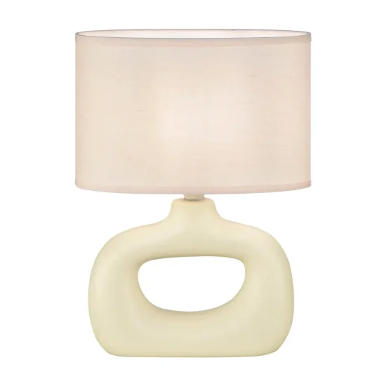 CANDEEIRO DE MESA CERÂMICA BAUNILHA E14 MALDEN