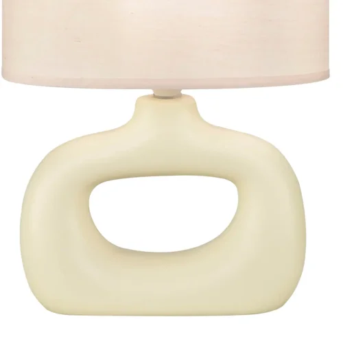 CANDEEIRO DE MESA CERÂMICA BAUNILHA E14 MALDEN