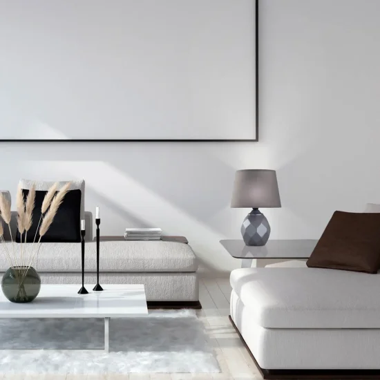 CANDEEIRO DE MESA EM CERÂMICA CASTANHO E14 SYMETRA 2