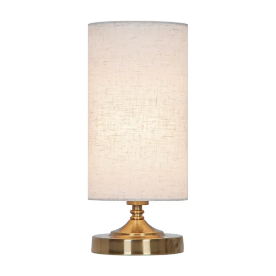 CANDEEIRO DE MESA EM METAL BRONZE ENVELHECIDO E14 TRIELLA