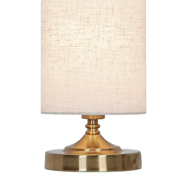 CANDEEIRO DE MESA EM METAL BRONZE ENVELHECIDO E14 TRIELLA