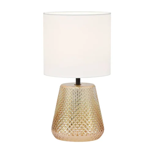 CANDEEIRO DE MESA EM VIDRO ÂMBAR E27 DEKI