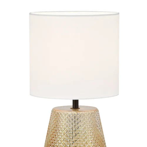 CANDEEIRO DE MESA EM VIDRO ÂMBAR E27 DEKI