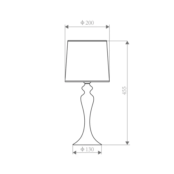 CANDEEIRO DE MESA METAL BRANCO E27 ARLISSE
