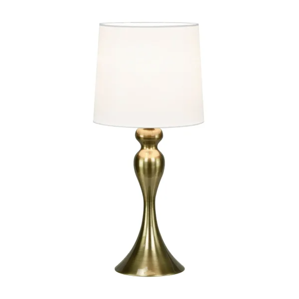 CANDEEIRO DE MESA METAL BRONZE ENVELHECIDO E27 ARLISSE