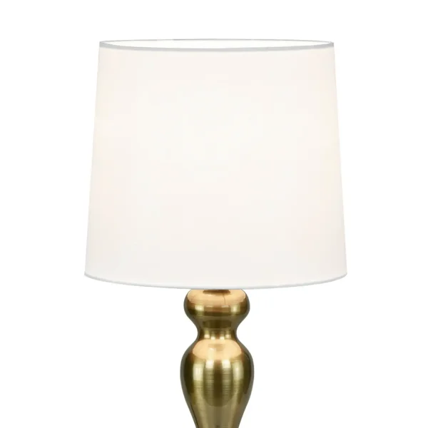 CANDEEIRO DE MESA METAL BRONZE ENVELHECIDO E27 ARLISSE