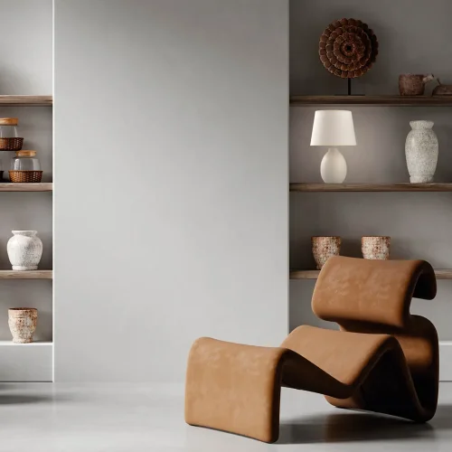 CANDEEIRO DE MESA CERÂMICA BRANCA E14 SARIEL