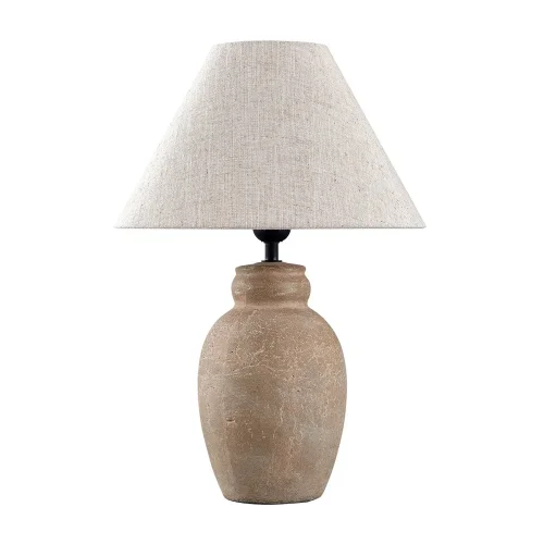 CANDEEIRO DE MESA CERÂMICA CASTANHO PEDRA E27 METOK