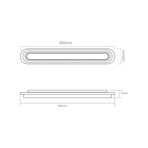 PLAFON LED 38W 4000K METAL PRETO NEBRIX
