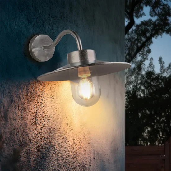 APLIQUE EXTERIOR E27 METAL ZINCO IP44 NERINE