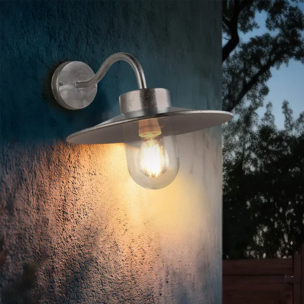 APLIQUE EXTERIOR E27 METAL ZINCO IP44 NERINE
