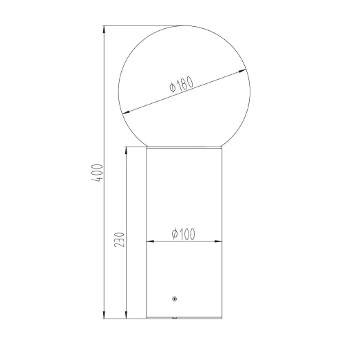 BALIZA EXTERIOR E27 ALUMÍNIO ANTRACITE IP44 40CM LAUREL