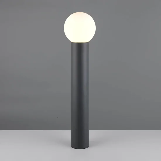 BALIZA EXTERIOR E27 ALUMÍNIO ANTRACITE IP44 80CM LAUREL