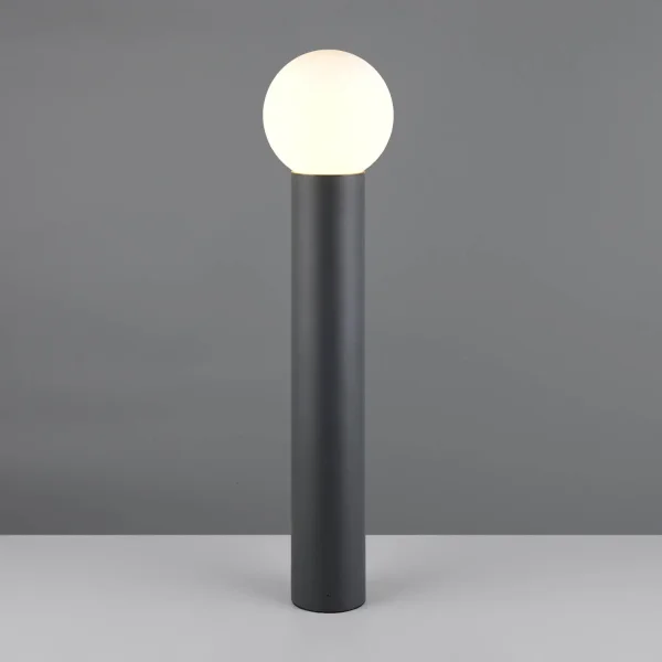 BALIZA EXTERIOR E27 ALUMÍNIO ANTRACITE IP44 80CM LAUREL