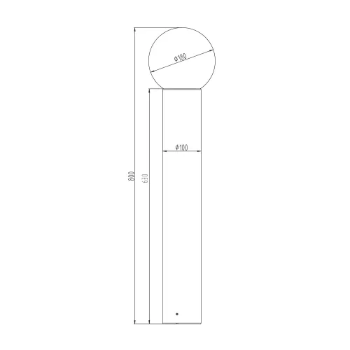 BALIZA EXTERIOR E27 ALUMÍNIO ANTRACITE IP44 80CM LAUREL