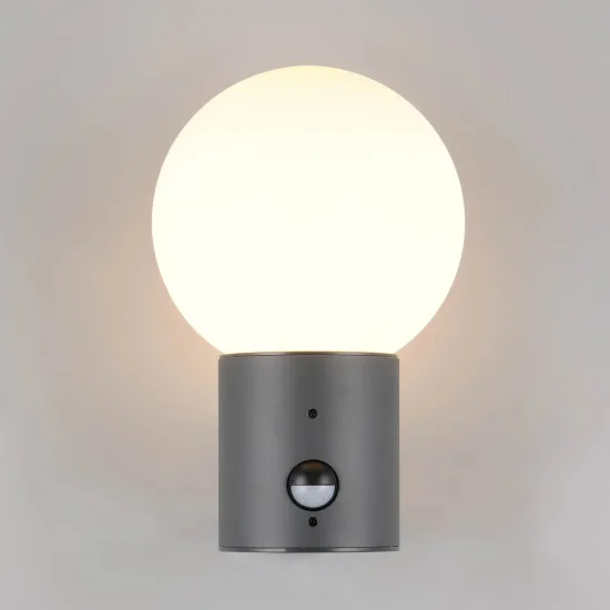 APLIQUE EXTERIOR E27 COM SENSOR ALUMÍNIO ANTRACITE IP44 LAUREL 2