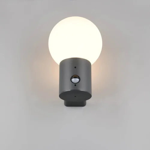 APLIQUE EXTERIOR E27 COM SENSOR ALUMÍNIO ANTRACITE IP44 LAUREL