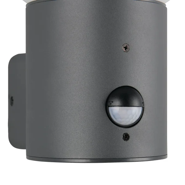 APLIQUE EXTERIOR E27 COM SENSOR ALUMÍNIO ANTRACITE IP44 LAUREL