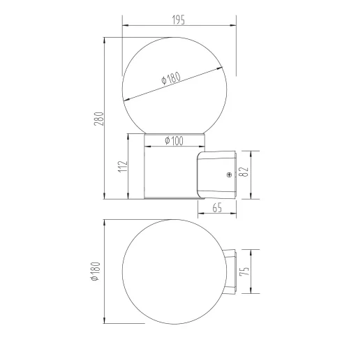 APLIQUE EXTERIOR E27 COM SENSOR ALUMÍNIO ANTRACITE IP44 LAUREL