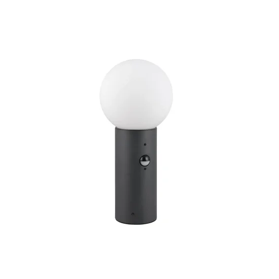 BALIZA EXTERIOR E27 COM SENSOR ALUMÍNIO ANTRACITE IP44 40CM LAUREL 2
