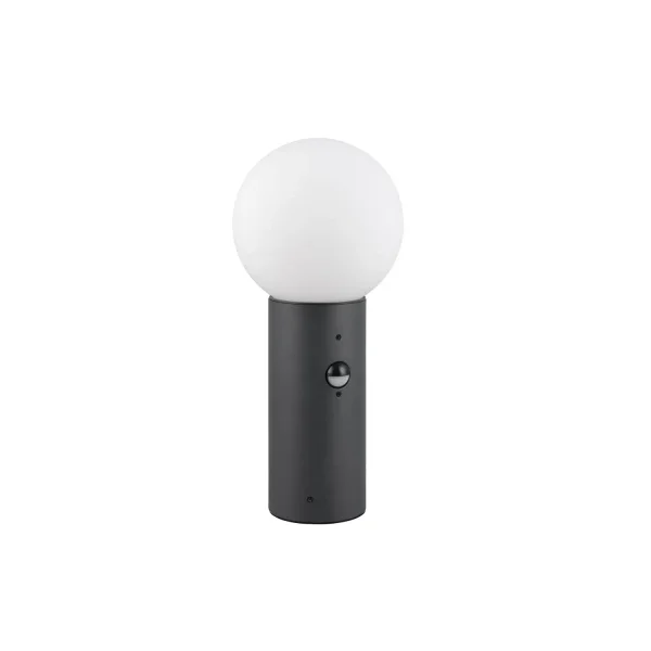 BALIZA EXTERIOR E27 COM SENSOR ALUMÍNIO ANTRACITE IP44 40CM LAUREL