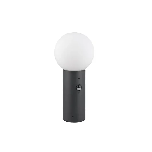 BALIZA EXTERIOR E27 COM SENSOR ALUMÍNIO ANTRACITE IP44 40CM LAUREL