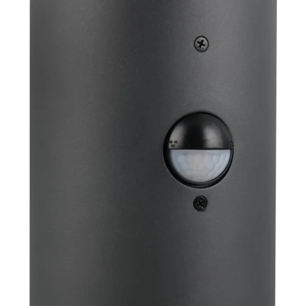 BALIZA EXTERIOR E27 COM SENSOR ALUMÍNIO ANTRACITE IP44 40CM LAUREL