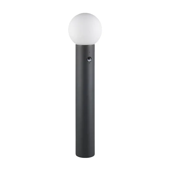 BALIZA EXTERIOR E27 COM SENSOR ALUMÍNIO ANTRACITE IP44 80CM LAUREL 2