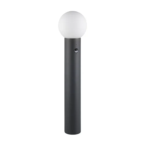 BALIZA EXTERIOR E27 COM SENSOR ALUMÍNIO ANTRACITE IP44 80CM LAUREL
