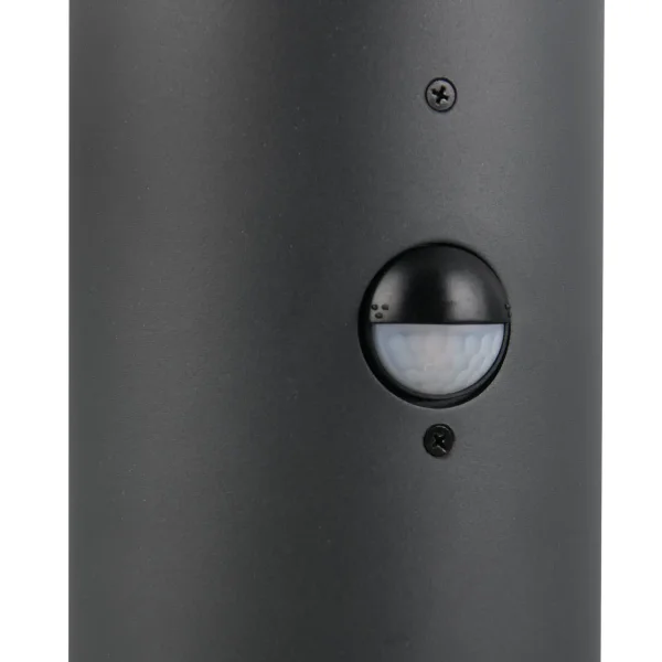 BALIZA EXTERIOR E27 COM SENSOR ALUMÍNIO ANTRACITE IP44 80CM LAUREL
