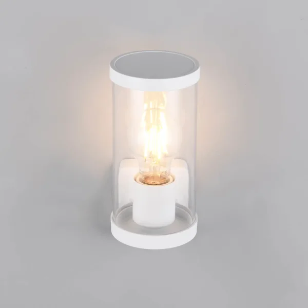 APLIQUE EXTERIOR E27 COM SENSOR ALUMÍNIO BRANCO IP44 DANDELION