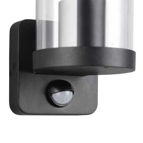 APLIQUE EXTERIOR E27 COM SENSOR ALUMÍNIO PRETO IP44 DANDELION