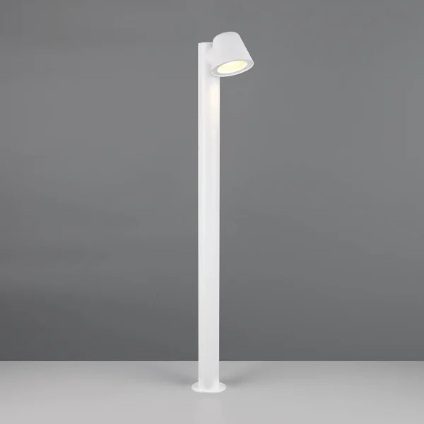 CANDEEIRO DE PÉ EXTERIOR GU10 BRANCO MATE 100CM IP44 MOSSEN
