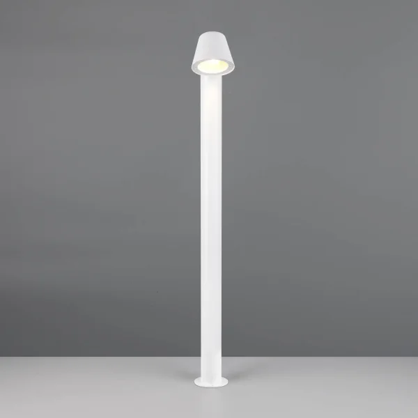 CANDEEIRO DE PÉ EXTERIOR GU10 BRANCO MATE 100CM IP44 MOSSEN