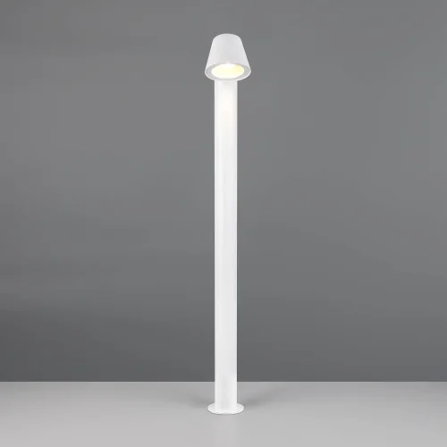 CANDEEIRO DE PÉ EXTERIOR GU10 BRANCO MATE 100CM IP44 MOSSEN