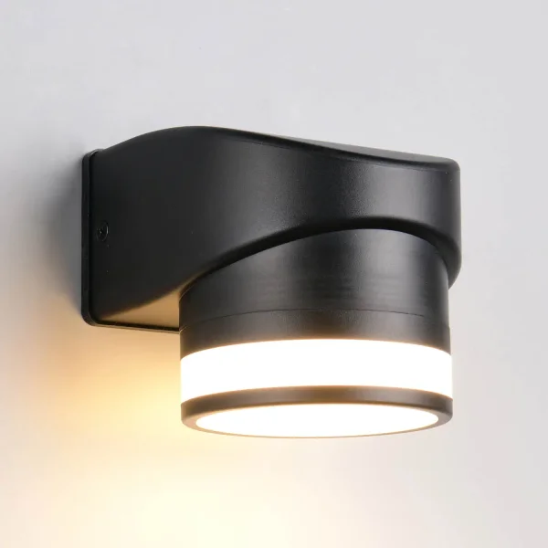 APLIQUE EXTERIOR GX53 10W 4000K IP44 PRETO CELANDINE