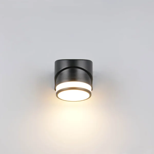 APLIQUE EXTERIOR GX53 10W 4000K IP44 PRETO CELANDINE
