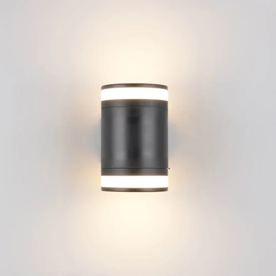 APLIQUE EXTERIOR 2 LUZES GX53 2x10W 4000K IP44 PRETO CELANDINE 2