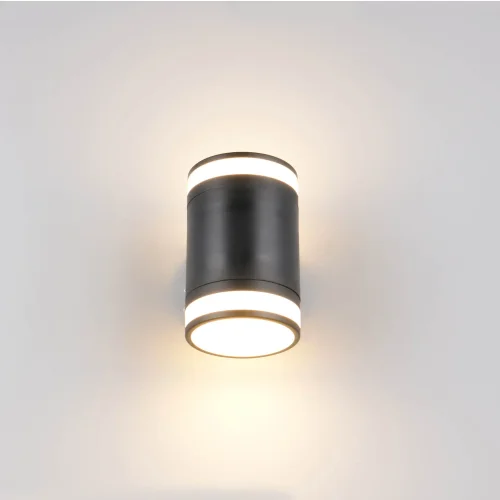 APLIQUE EXTERIOR 2 LUZES GX53 2x10W 4000K IP44 PRETO CELANDINE