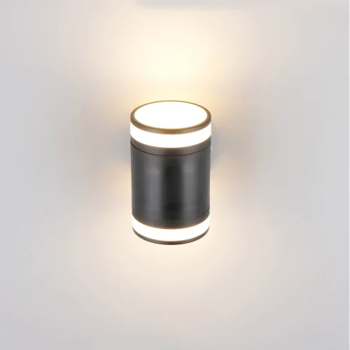 APLIQUE EXTERIOR 2 LUZES GX53 2x10W 4000K IP44 PRETO CELANDINE