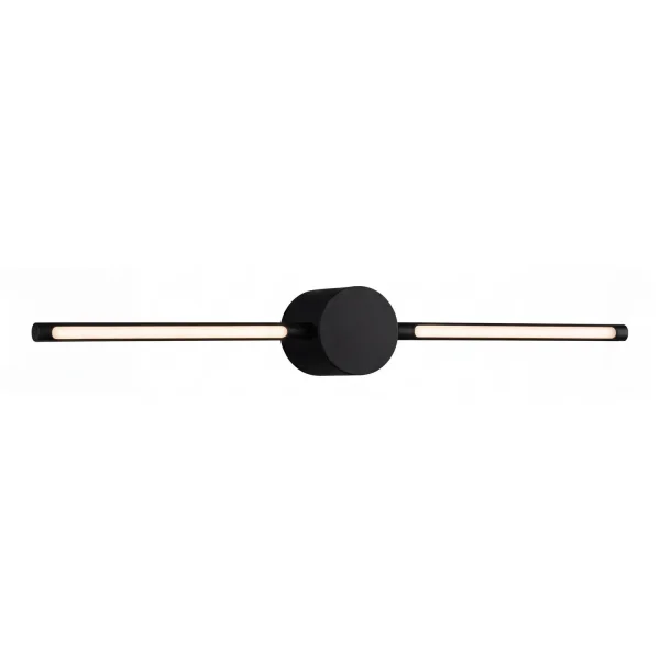 CANDEEIRO DE PAREDE BANHO LED 15W CCT C/ROTAÇÃO PRETO IP44