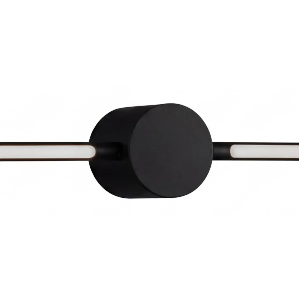 CANDEEIRO DE PAREDE BANHO LED 15W CCT C/ROTAÇÃO PRETO IP44