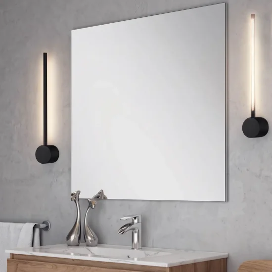 CANDEEIRO DE PAREDE PARA CASA DE BANHO LED 10W CCT COM ROTAÇÃO PRETO IP44 2