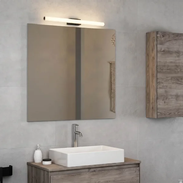 APLIQUE DE PAREDE CASA DE BANHO LED 12W CCT PRETO IP44 360°