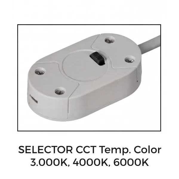 APLIQUE DE PAREDE CASA DE BANHO LED 12W CCT PRETO IP44 360°