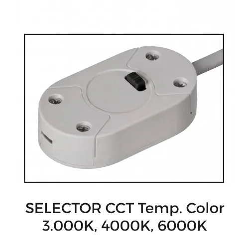 APLIQUE DE PAREDE BANHO LED 12W CCT BRANCO IP44 360º