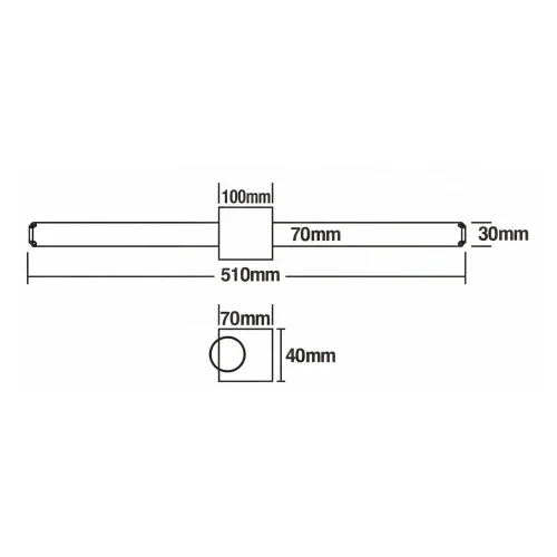 APLIQUE DE PAREDE BANHO LED 12W CCT BRANCO IP44 360º