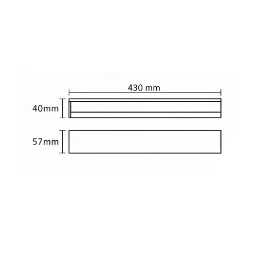 APLIQUE DE PAREDE CASA DE BANHO LED 10W CCT BRANCO IP44 43 CM