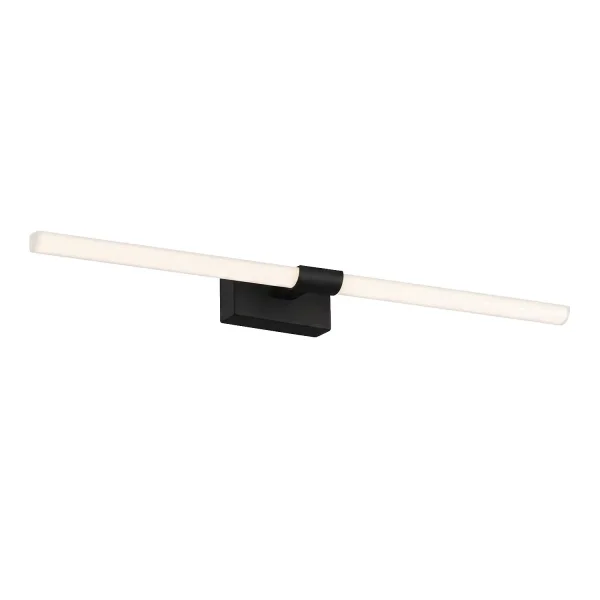 APLIQUE DE PAREDE CASA DE BANHO LED 20W 4000K PRETO IP44 60CM